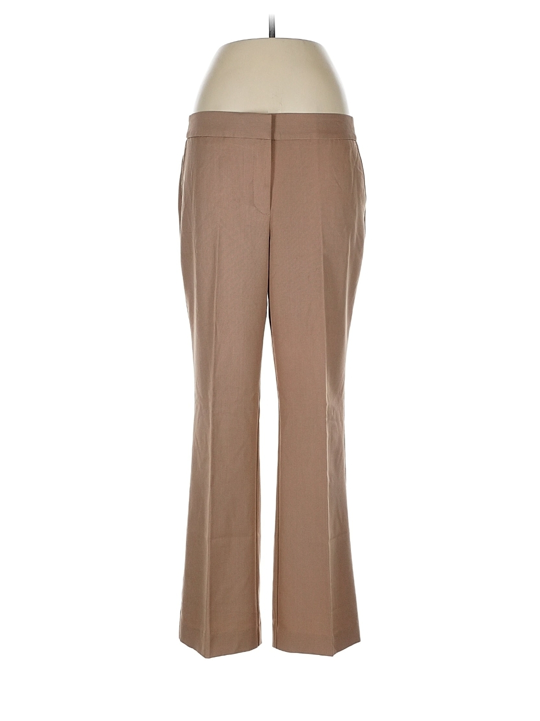 Mid Rise Bootcut Slack Pants Tan